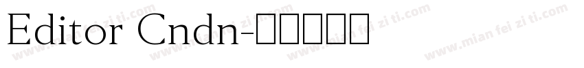 Editor Cndn字体转换